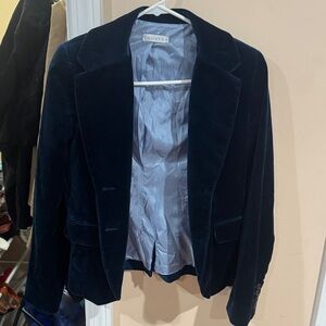 Luxurious Velvet Blazer in Rich Navy